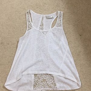 white open back Tank Top